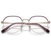 imageCoach Womens Hc5164d Round Prescription Eyewear FramesRose GoldBurgundyDemo Lens