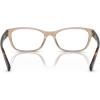 imageCoach Womens Hc6082 Rectangular Prescription Eyewear FramesTransparent BrownDemo Lens