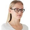 imageCoach Womens Hc6193u Universal Fit Rectangular Prescription Eyewear FramesBlackDemo Lens
