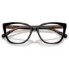 imageCoach Womens Hc6226f Low Bridge Fit Square Prescription Eyewear FramesBlackTransparent BlushDemo Lens