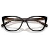 imageCoach Womens Hc6226u Universal Fit Square Prescription Eyewear FramesBlackTransparent BlushDemo Lens