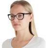 imageCoach Womens Hc6226u Universal Fit Square Prescription Eyewear FramesBlackTransparent BlushDemo Lens