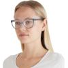 imageCoach Womens Hc6226u Universal Fit Square Prescription Eyewear FramesDark GreyLight GreyDemo Lens