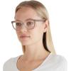 imageCoach Womens Hc6226u Universal Fit Square Prescription Eyewear FramesTransparent BrownGreyDemo Lens