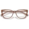imageCoach Womens Hc6226u Universal Fit Square Prescription Eyewear FramesTransparent BrownGreyDemo Lens