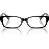 imageCOACH Womens HC6040 Brooklyn Rectangular Prescription Eyewear FramesBlackCrystal ClearDemo Lens