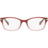 imageCOACH Womens HC6065 Rectangular Prescription Eyewear FramesShimmer Burgundy Pink GradientDemo Lens