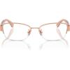 imageCOACH Womens Hc5168 Rectangular Prescription Eyewear FramesShiny Rose GoldDemo Lens