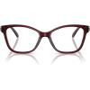 imageCOACH Womens Hc6246f Maxi C Hardware Low Bridge Fit Butterfly Prescription Eyewear FramesMilky BurgundyDemo Lens