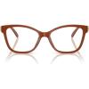 imageCOACH Womens Hc6246f Maxi C Hardware Low Bridge Fit Butterfly Prescription Eyewear FramesMilky HazelnutDemo Lens