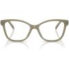 imageCOACH Womens Hc6246f Maxi C Hardware Low Bridge Fit Butterfly Prescription Eyewear FramesMilky MossDemo Lens