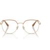 imageCoach Womens Hc5164d Round Prescription Eyewear FramesLight GoldAmberDemo Lens