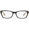 imageCoach Womens Hc6082 Rectangular Prescription Eyewear FramesBlackDemo Lens