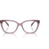 imageCoach Womens Hc6226u Universal Fit Square Prescription Eyewear FramesTransparent RoseBlushDemo Lens