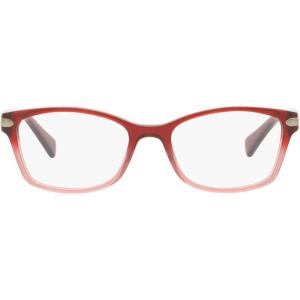 imageCOACH Womens HC6065 Rectangular Prescription Eyewear FramesShimmer Burgundy Pink GradientDemo Lens