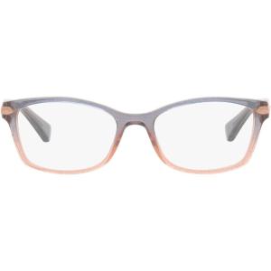 imageCOACH Womens HC6065 Rectangular Prescription Eyewear FramesShimmer Violet Peach GradientDemo Lens