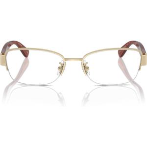 imageCOACH Womens Hc5168 Rectangular Prescription Eyewear FramesShiny Light GoldDemo Lens
