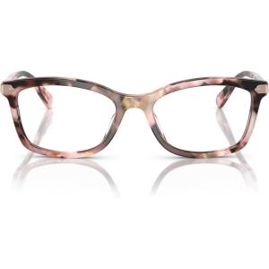 imageCOACH Womens Hc6219u Universal Fit Rectangular Prescription Eyewear FramesRose Pearl TortoiseDemo
