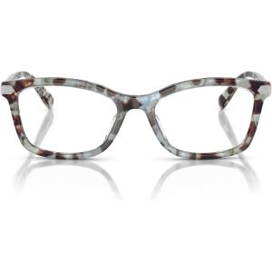 imageCOACH Womens Hc6219u Universal Fit Rectangular Prescription Eyewear FramesSeaglass TortoiseDemo