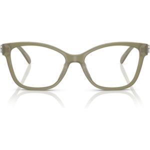 imageCOACH Womens Hc6246f Maxi C Hardware Low Bridge Fit Butterfly Prescription Eyewear FramesMilky MossDemo Lens