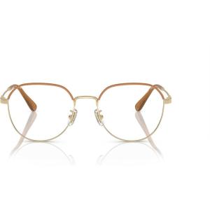 imageCoach Womens Hc5164d Round Prescription Eyewear FramesLight GoldAmberDemo Lens