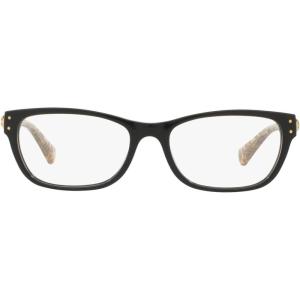 imageCoach Womens Hc6082 Rectangular Prescription Eyewear FramesBlackDemo Lens