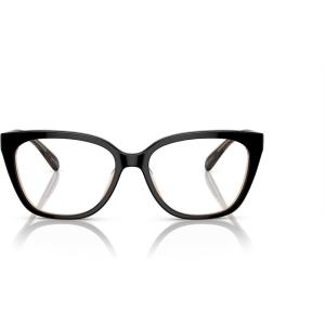 imageCoach Womens Hc6226f Low Bridge Fit Square Prescription Eyewear FramesBlackTransparent BlushDemo Lens