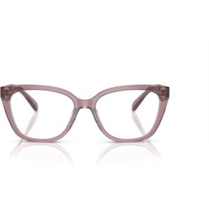 imageCoach Womens Hc6226f Low Bridge Fit Square Prescription Eyewear FramesTransparent RoseBlushDemo Lens