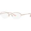 imageCoach Womens Hc5136 Oval Prescription Eyewear FramesShiny Rose GoldDemo Lens
