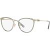 imageCoach Womens Hc5146 Cat Eye Prescription Eyewear FramesShiny Light GoldTransparent GreenDemo Lens