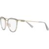 imageCoach Womens Hc5146 Cat Eye Prescription Eyewear FramesShiny Light GoldTransparent GreenDemo Lens