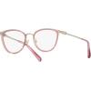 imageCoach Womens Hc5146 Cat Eye Prescription Eyewear FramesShiny Light GoldTransparent PinkDemo Lens