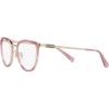 imageCoach Womens Hc5146 Cat Eye Prescription Eyewear FramesShiny Light GoldTransparent PinkDemo Lens