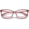 imageCoach Womens Hc6146u Universal Fit Butterfly Prescription Eyewear FramesTransparent BerryDemo Lens