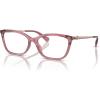 imageCoach Womens Hc6146u Universal Fit Butterfly Prescription Eyewear FramesTransparent BerryDemo Lens