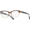 imageCoach Womens Hc6187 Square Prescription Eyewear FramesTransparent Brown GradientDemo Lens