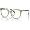 imageCoach Womens Hc6223u Universal Fit Square Prescription Eyewear FramesTransparent Green HopperDemo Lens