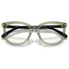 imageCoach Womens Hc6223u Universal Fit Square Prescription Eyewear FramesTransparent Green HopperDemo Lens
