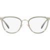imageCoach Womens Hc5146 Cat Eye Prescription Eyewear FramesShiny Light GoldTransparent GreenDemo Lens
