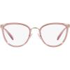 imageCoach Womens Hc5146 Cat Eye Prescription Eyewear FramesShiny Light GoldTransparent PinkDemo Lens