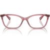 imageCoach Womens Hc6146u Universal Fit Butterfly Prescription Eyewear FramesTransparent BerryDemo Lens
