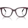 imageCoach Womens Hc6223u Universal Fit Square Prescription Eyewear FramesRuby Pearl Signature CDemo Lens