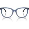imageCoach Womens Hc6223u Universal Fit Square Prescription Eyewear FramesTransparent BlueDemo Lens