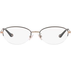 imageCoach Womens Hc5136 Oval Prescription Eyewear FramesRose GoldBlackDemo Lens
