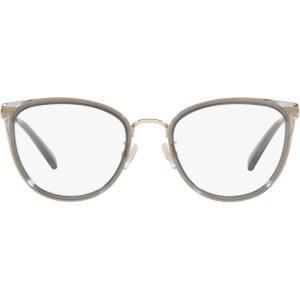 imageCoach Womens Hc5146 Cat Eye Prescription Eyewear FramesShiny Light GoldTransparent GreyDemo Lens