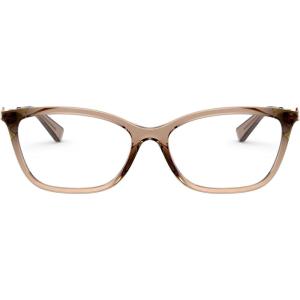 imageCoach Womens Hc6146u Universal Fit Butterfly Prescription Eyewear FramesTransparent BrownDemo Lens
