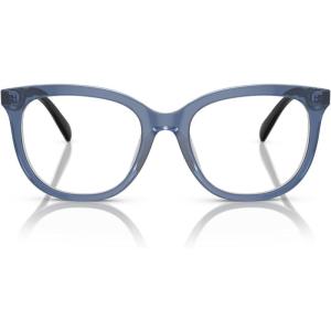 imageCoach Womens Hc6223u Universal Fit Square Prescription Eyewear FramesTransparent BlueDemo Lens