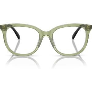 imageCoach Womens Hc6223u Universal Fit Square Prescription Eyewear FramesTransparent Green HopperDemo Lens