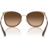 imageCOACH Womens Hc7170 Square SunglassesLight GoldBrownBrown Gradient