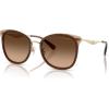 imageCOACH Womens Hc7170 Square SunglassesLight GoldBrownBrown Gradient